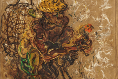 Affandi_Man-with-Cockerel