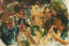 Affandi_Watchers-at-a-Cock-Fight