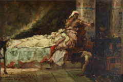 Juan Luna La Muerte de Cleopatra Study of Death of Cleopatra